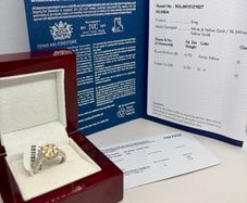Diamond 9K gold natural diamonds ring