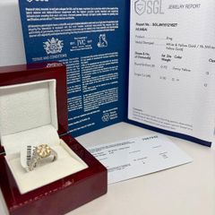 Diamond 9K gold natural diamonds ring