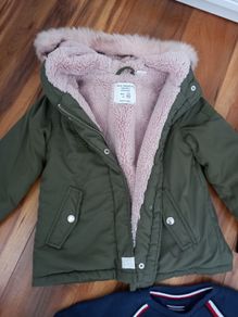 Zara winter coat size 3/4 yrs perfect condition