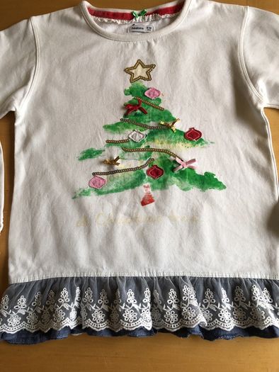 Christmas jumper top age 9-10