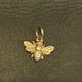 14k solid yellow gold (stamped) bee charm Image 4