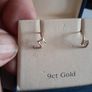 ladies 9ct gold earrings Image 8