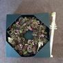 12" Xmas wreath and hanger Image 4