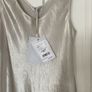 Designer brand Maxmara pale champagne colour satin like sleeveless dress BRAND NEW Image 3