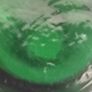 Vintage Retro  Handblown 60s 70s Green Glass Clear Applied Handle Vase Image 7