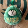 Starbucks Japan Shibuya Crossing Exclusive Bearista Daruma Plush - Green Lucky Charm New with Tags Image 2