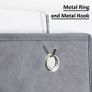 FREE SHIPPING Over Door Storage with 4 Pockets Strong and Durable, Hanging Wardrobe Storage Organiser Practical and Spacious, Hanging Storage With 2 Metal Hooks for Bathroom Office Bedroom Grey Image 4