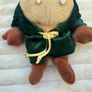 Vintage Taz in the Green robe Blue Hat Approx. 27 cm. Used Please see photos Image 4