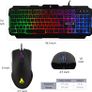 4-in-1 Gaming Bundle - Backlit QWERTY Gamer Keyboard, 3200 DPI Gamer Mouse, Gaming Headset, Non-Slip Mouse Pad - PC PS4 Xbox One Gamer Pack Image 4