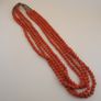 Lot of 4 Vintage Melon Shape African Style Glass Beads Necklace Image 2