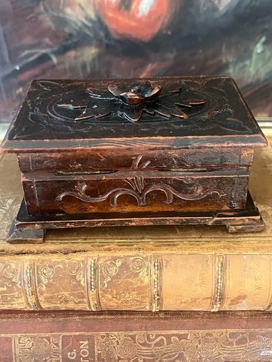 Carved Wooden box