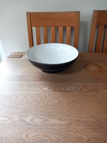 Denby Black/Off White 11.5" Bowl.