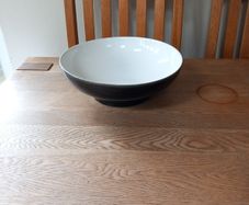 Denby Black/Off White 11.5" Bowl.