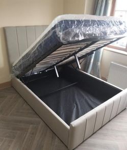 New Ottoman storage beds. Gaslift beds. double 4ft6 and king size bed. OPTIONAL Emma mattress available