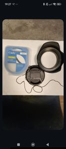 Camera lens Set 55mm hood, UV filter, Lens cap