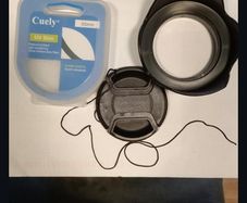 Camera lens Set 55mm hood, UV filter, Lens cap