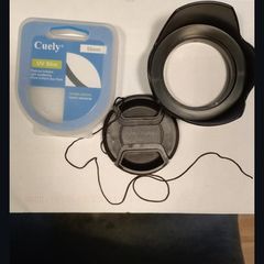 Camera lens Set 55mm hood, UV filter, Lens cap
