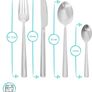 2 x 24 (48) piece Argon Tableware Stainless Steel Cutlery Set Image 3