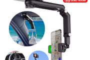 Sun Visor Phone Holder for Car Multifunctional 360 Rotating Sun Visor Cell Phone Holder with IPhone/Samsung/Android