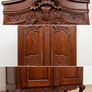 Magnificently Carved Antique French-Style Walnut Wardrobe / Armoire Image 2