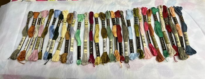 30 DMC Embroidery thread skeins