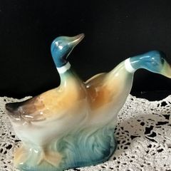 Mallard Ducks Porcelain Figurine Made in Spain
