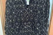 BNWT River Island Pretty Punk Black embroidered dress size UK14 EU42 Postage included