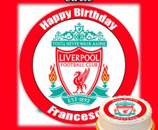 Edible Liverpool Cake Topper