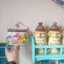 Antique Italian cermic salt cellar or tea bag caddy Image 10