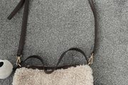 Sheepskin clutch bag