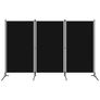 3-Panel Room Divider Black 260x180 cm Image 3