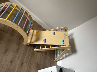 kids climbing frame and slide