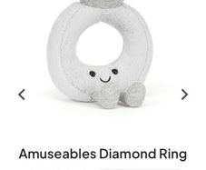 New JELLYCAT Amuseables Diamond Ring