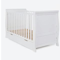 Beautiful white sleigh cot bed