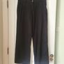 Black Wide Leg Trousers Image 2