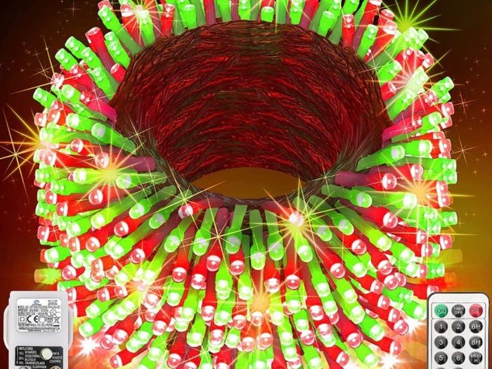 Christmas Lights Outdoor Decorations, Extra Long 120m 1000LED Mains Powered Fairy Lights, Outside Waterproof Plug in String Lights for Xmas Festival Party Holiday Wedding Decor (MULTIPLE COLOURS)
