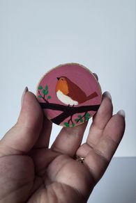 Handmade wooden magnet!