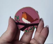 Handmade wooden magnet!