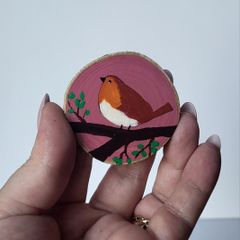 Handmade wooden magnet!