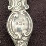 Victorian toilet set consisting of a button hook and a nail file silver 925 Image 3