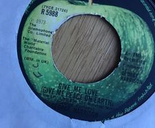 George Harrison vinyl single  - Give me love, give me peace on Earth
