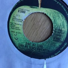 George Harrison vinyl single  - Give me love, give me peace on Earth