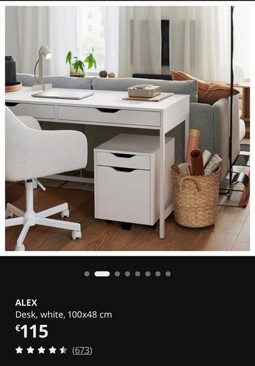 Desk ikea alex