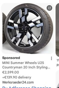 Original BMW alloy wheels 17" 18" 19".  20"