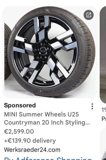 Original BMW alloy wheels 17" 18" 19".  20"