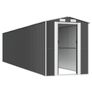 Garden Shed Anthracite 192x855x223 cm Galvanised Steel Image 3