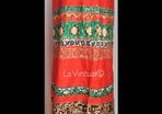 Orange and Green Vintage Maxi Skirt