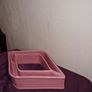 Rare Sylvac diamond shaped pink posy dish 1235 Image 3