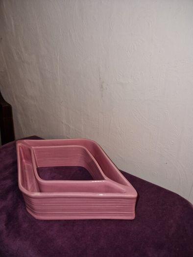 Rare Sylvac diamond shaped pink posy dish 1235