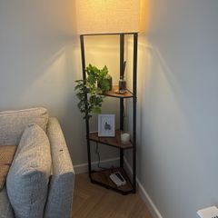 lamp with shelves
